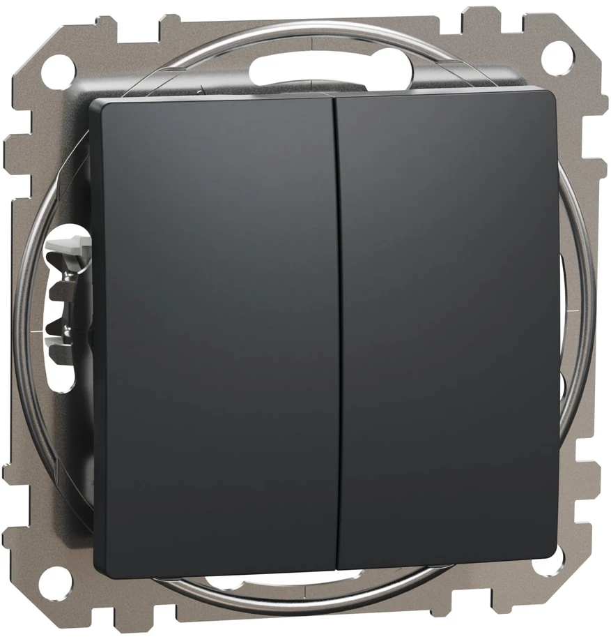 2 klavišų perjungiklis Schneider Electric Sedna Design SDD114108 (antracitas)