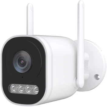 4 WIFI kamerų komplektas Longse LW5MC84B2, 5Mp, 2,8mm, 30m IR, 30m LED, žmogaus ir automobilio detekcija, švyturėliai, mikrofonas, garsiakalbis