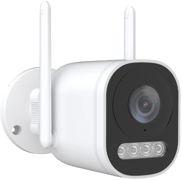 4 WIFI kamerų komplektas Longse LW5MC84B2, 5Mp, 2,8mm, 30m IR, 30m LED, žmogaus ir automobilio detekcija, švyturėliai, mikrofonas, garsiakalbis