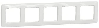 5 vietų rėmelis Schneider Electric Sedna Design SDD311805 (baltas)