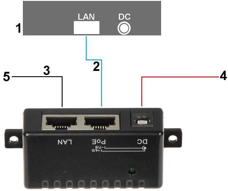 TST ADAPTERIS MAITINIMUI PER SUKTOS POROS LAIDĄ POE-UNI/2C