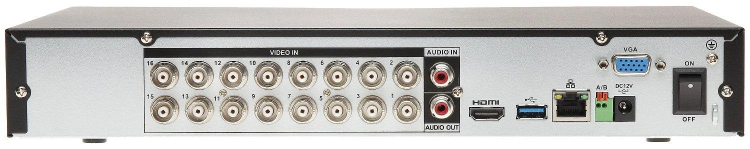 AHD, HD-CVI, HD-TVI, CVBS, TCP/IP REGISTRATORIUS XVR5116H-4KL-I3 16 KANALŲ DAHUA