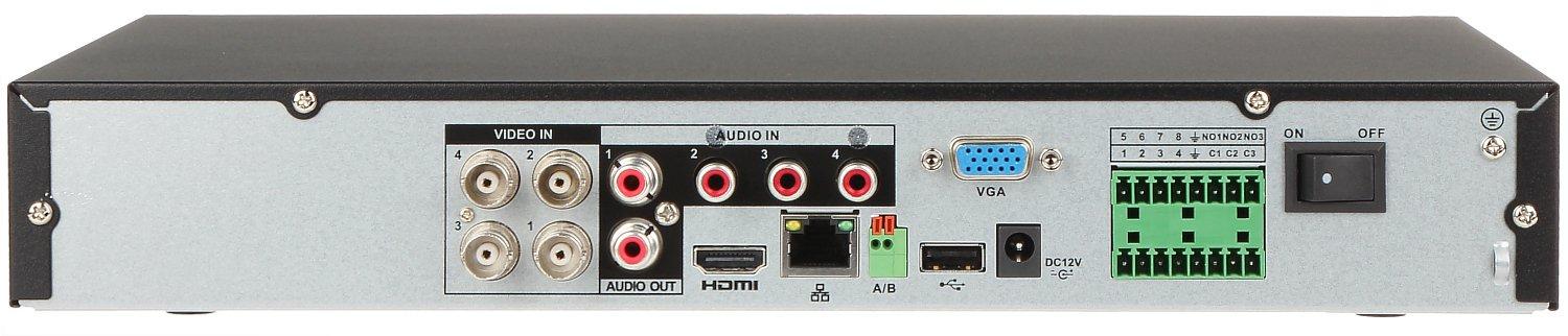 AHD, HD-CVI, HD-TVI, CVBS, TCP/IP REGISTRATORIUS XVR5104HE-I3 4 KANALAI DAHUA