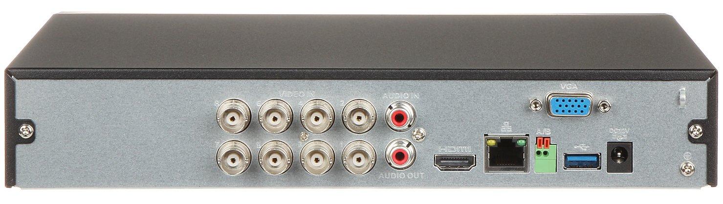 Dahua Pentabrid 4K įrašymo įrenginys 8 kam. HDCVI 4K 7fps, 5MP 12fps(non-realtime), AI, SMD Plus