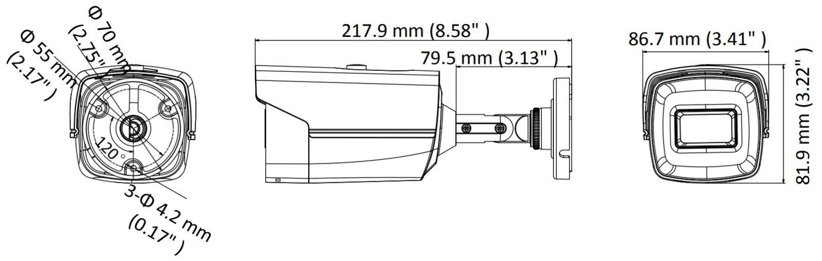 AHD vaizdo stebėjimo kamera Hikvision DS-2CE16H8T-IT3F(2.8MM), 5MP