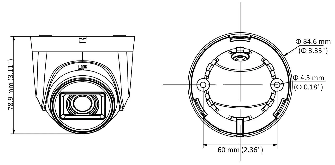 Hikvision kupolas DS-2CE76H0T-ITPFS F2.8