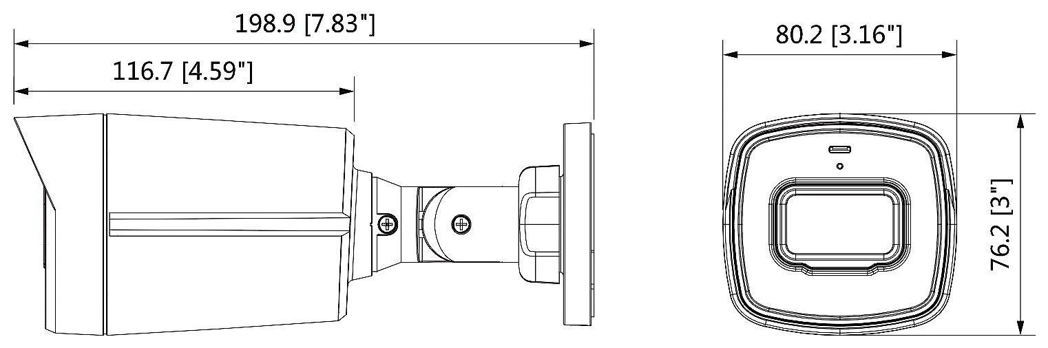 AHD vaizdo stebėjimo kamera Dahua HAC-HFW1800TL-A-0360B, 8,3MP, 3,6mm