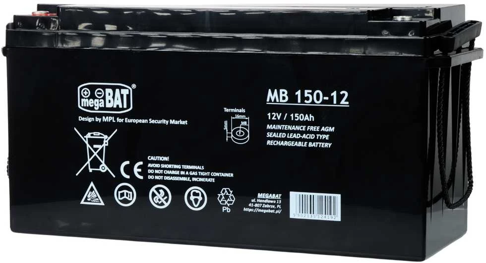 AKUMULIATORIUS 12V/150AH-MB megaBAT
