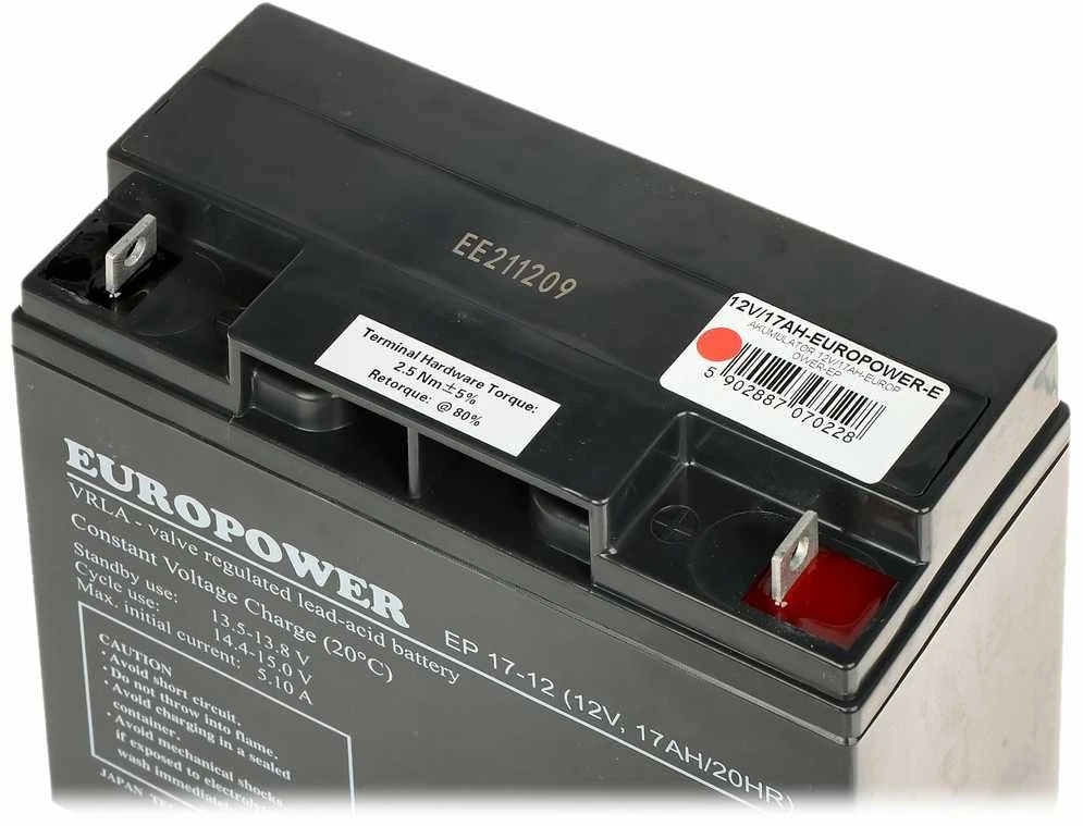 TST AKUMULIATORIUS 12V/17AH-EUROPOWER-EP