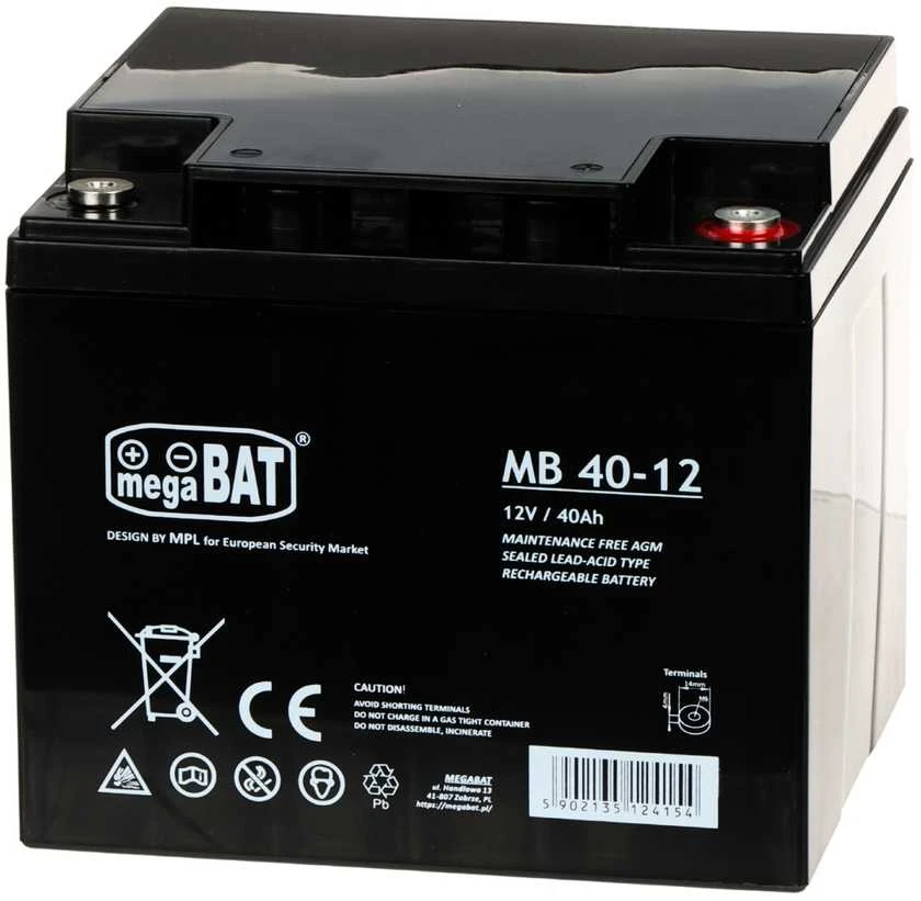 Carruzzo AKUMULIATORIUS 12V/40AH-MB megaBAT