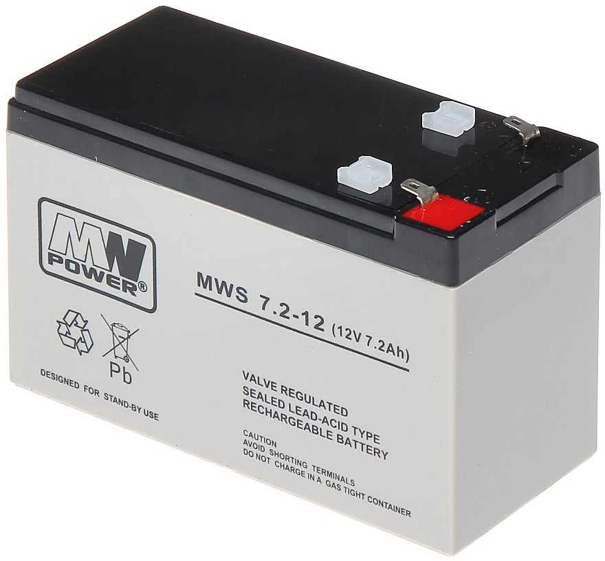 Power MWS 12V 7.2Ah F1(187) AGM akumuliatorius, 5 metai