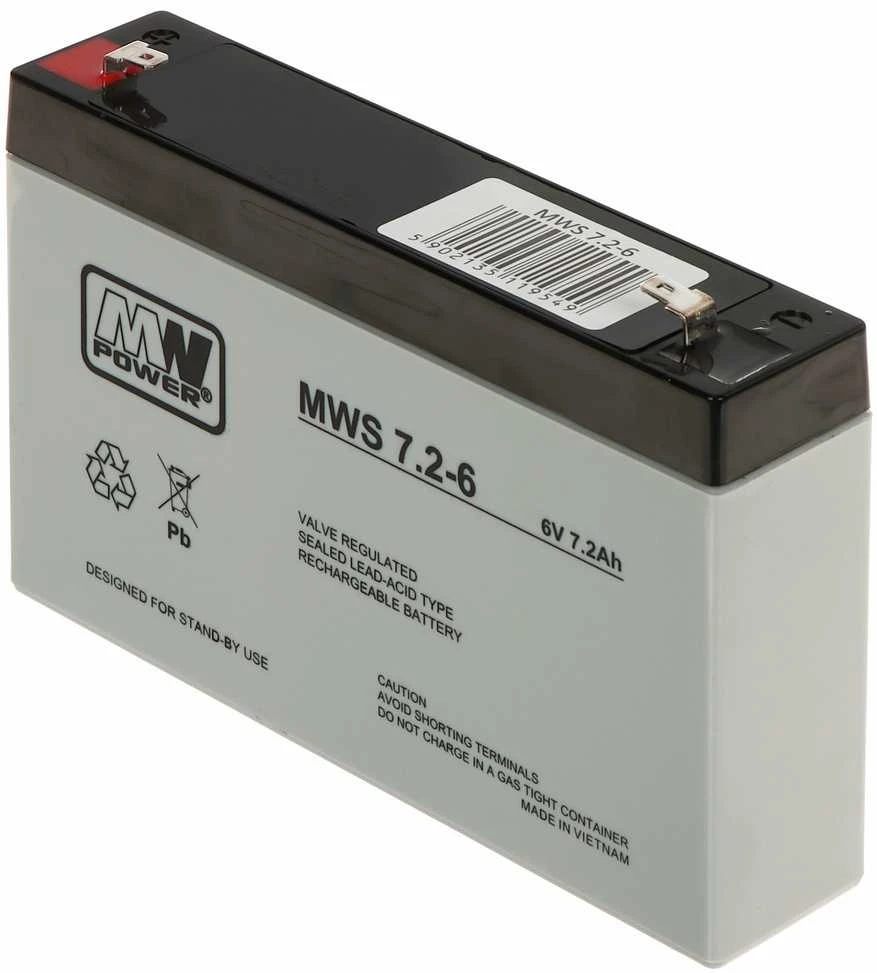 Mpl Power Elektro AKUMULIATORIUS 6V/7.2AH-MWS MW Power