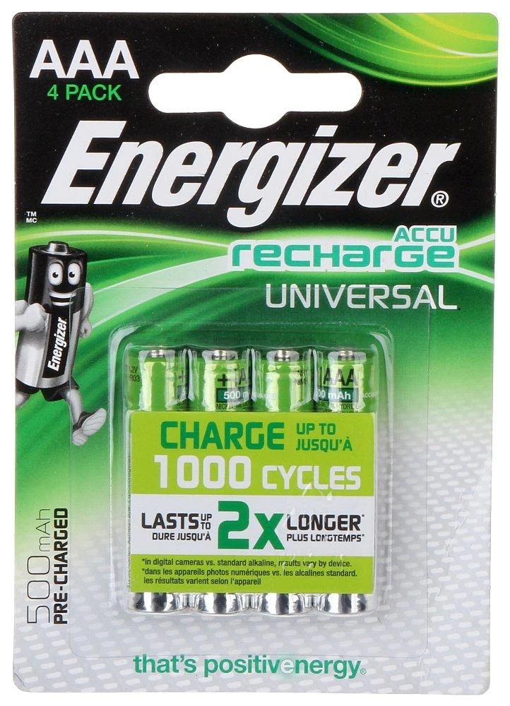 AKUMULIATORIUS BAT-AAA/AKU-500*P4 1.2 V Ni-MH AAA ENERGIZER