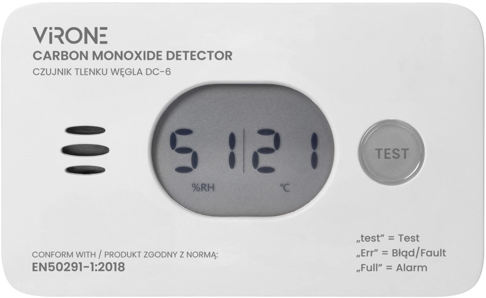 ANGLIES MONOKSIDO (ANGLIES MONOKSIDO) IR DŪMŲ DETEKTORIŲ RINKINYS DC-7 Virone
