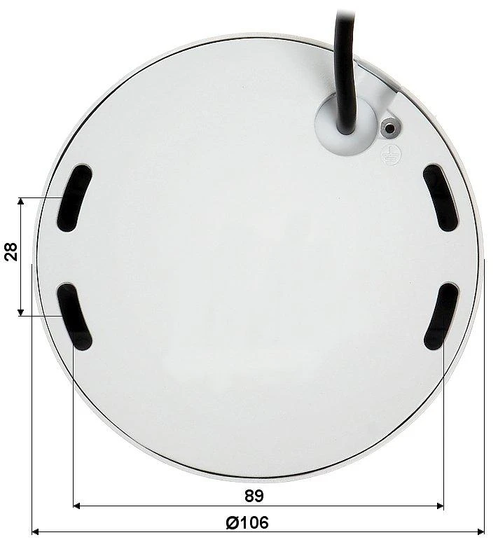 ANTIVANDALINĖ AHD, HD-CVI, HD-TVI, PAL KAMERA HAC-HDBW2241F-A-0280B-S2-DIP - 1080p 2,8 mm DAHUA