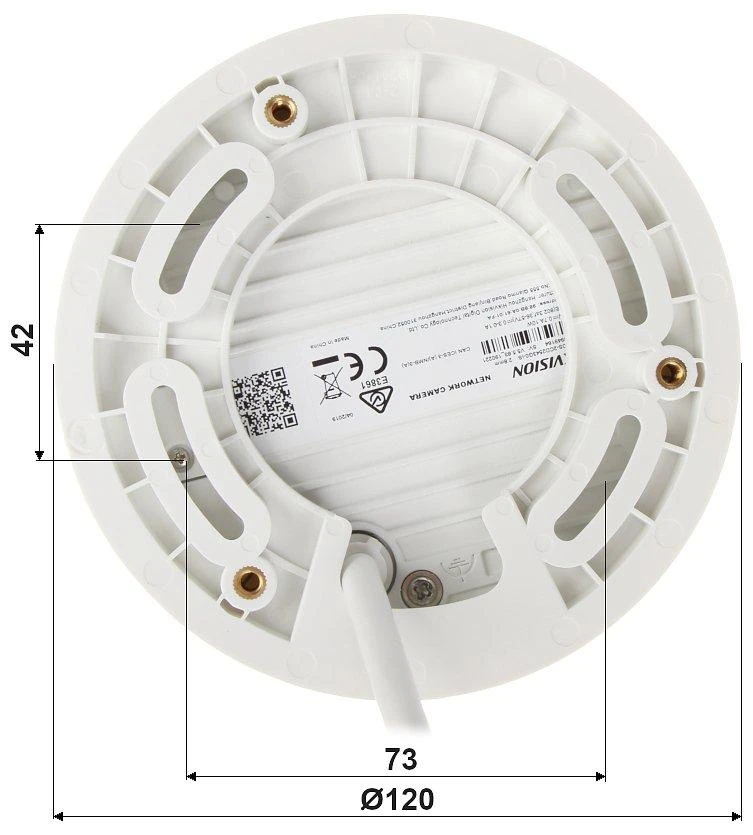 ANTIVANDALINĖ IP KAMERA DS-2CD2546G2-IS(2.8MM)(C) ACUSENSE - 4 Mpx Hikvision