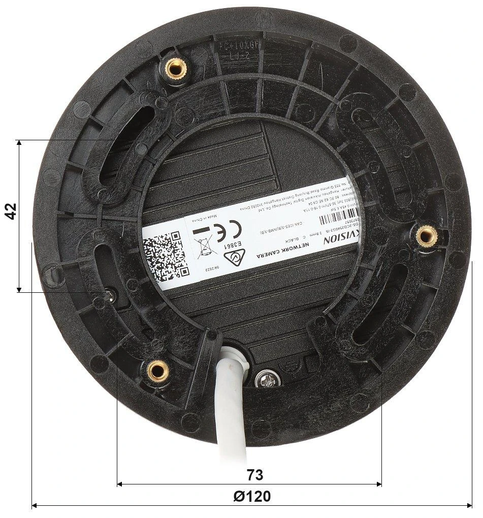 ANTIVANDALINĖ IP KAMERA DS-2CD2546G2-IS(2.8MM)(C)(Juodas) ACUSENSE - 4 Mpx Hikvision
