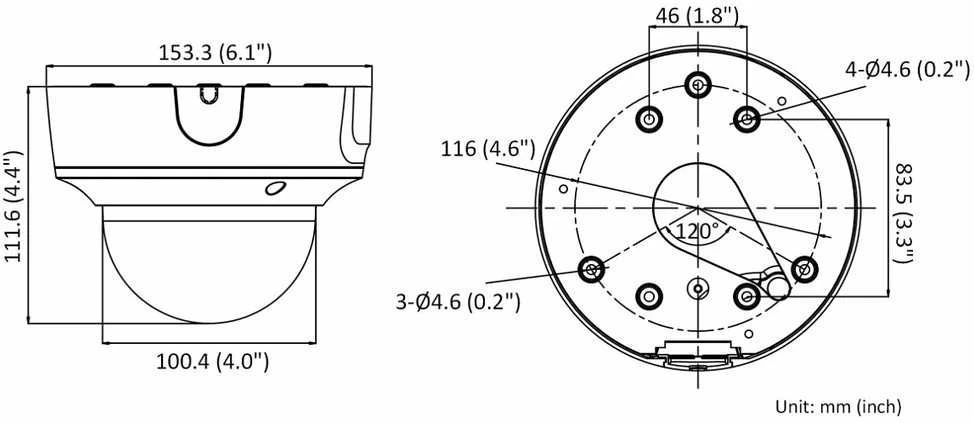 Hikvision kupolas DS-2CD2763G2-IZS (balta, 6 MP, 30 m. IR; 40 m, AcuSense)