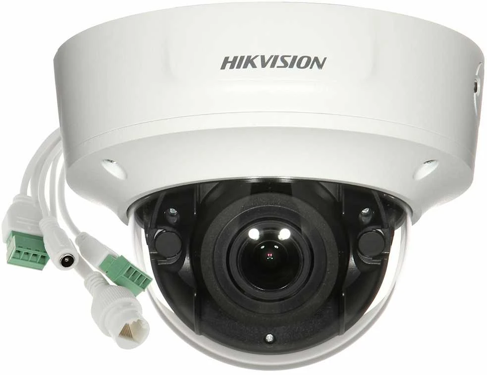 Hikvision kupolas DS-2CD2763G2-IZS (balta, 6 MP, 30 m. IR; 40 m, AcuSense)