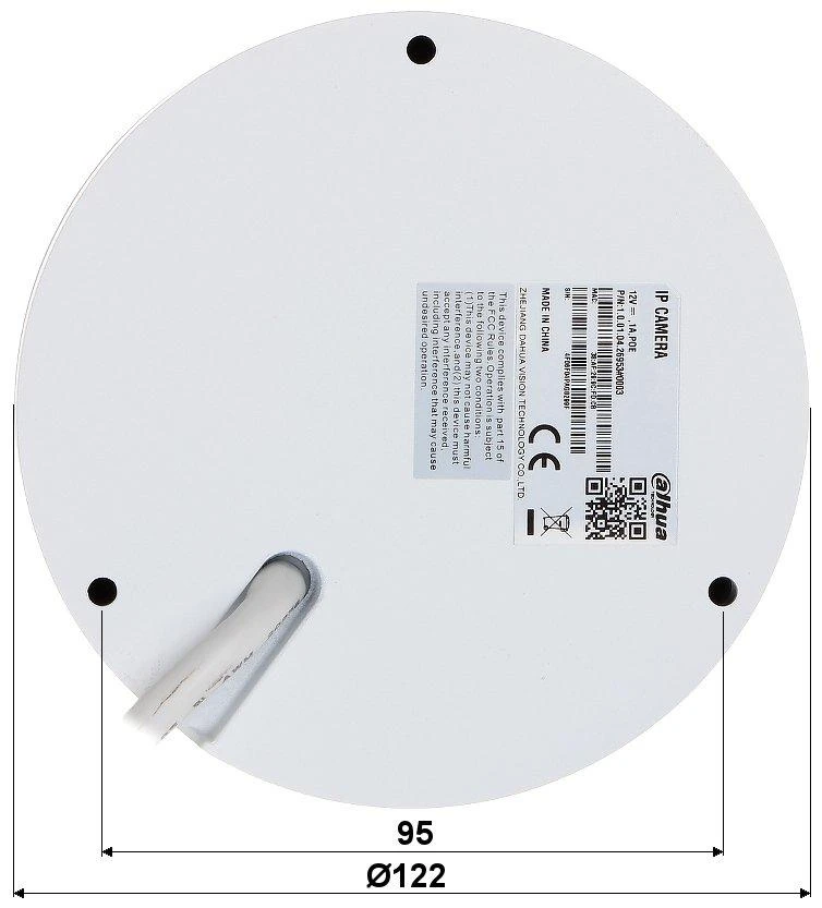 Dahua IP kam.kupol. 4MP FULL-COLOR STARLIGHT ,1/1.8” 3.6mm.87° F1.0, 25fps, WDR, IVS, IP67, IK10, ePoE