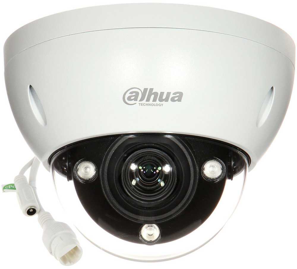 Dahua IP kam. AI 5M 2K Kupol. STARLIGHT IPC-HDBW5541E-ZE su LXIR iki 40 m, 5 MP (2592 x 1944) 1–20 kadrų per sekundę, 2,7 mm–13