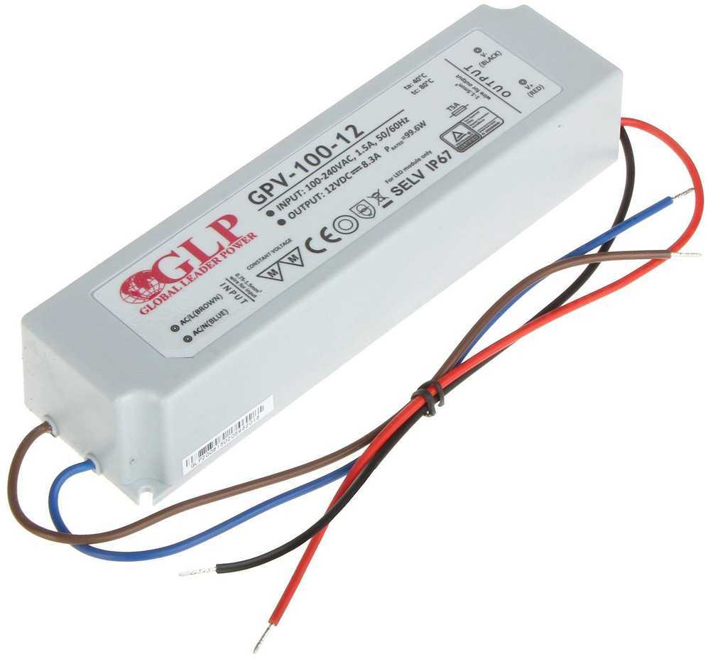 Mpl Power 100W LED Maitinimo šaltinis GLP 12V IP67