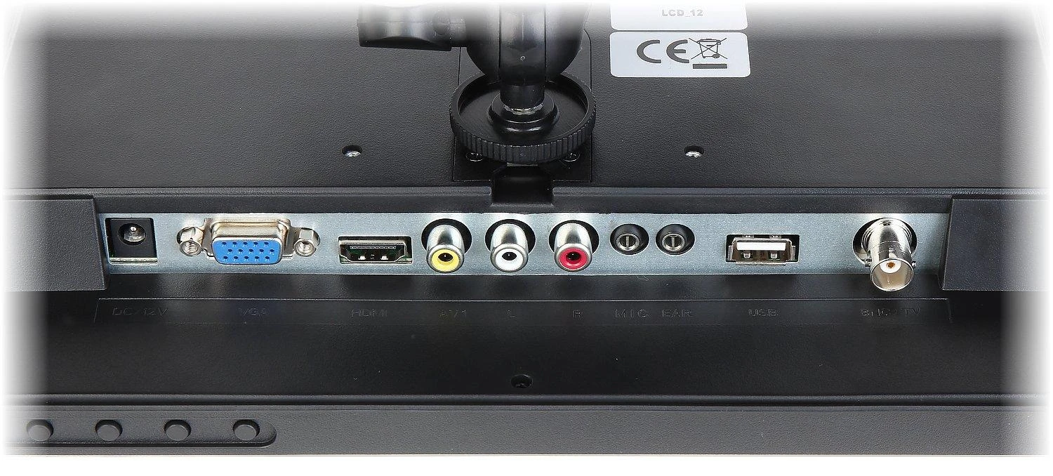 Vilux MONITORIUS VGA, HDMI, AUDIO, 2XVIDEO, USB, NUOTOLINIS PULTELIS TFT-12/CCTV 11.6 "