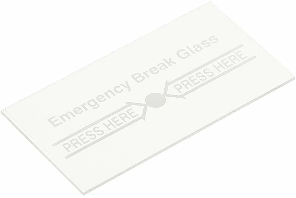Delta Opti ATSARGINIS LANGELIS PW-C1/GLASS FOR EMERGENCY DOOR RELEASE BUTTONS