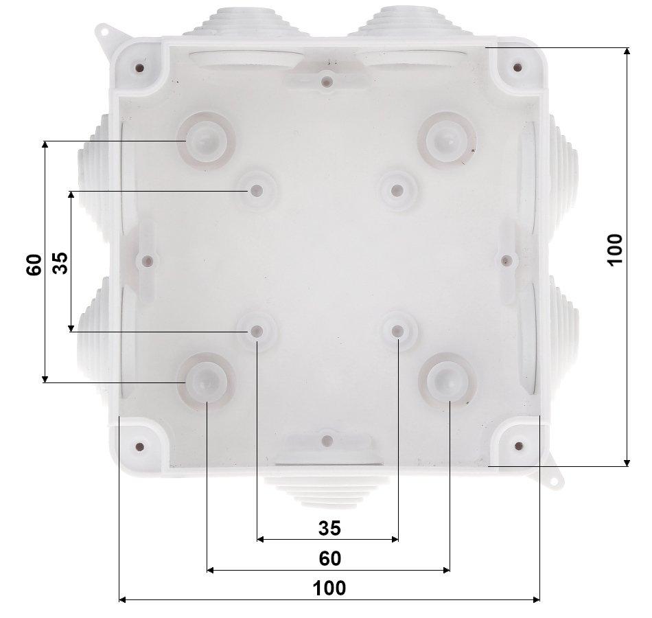 Delta ATSIŠAKOJIMO DĖŽUTĖ SU RIEBOKŠLIAIS PK-100X100