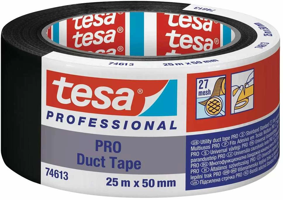 Taśma Audinio juosta TESA STANDART (juoda) 25m x 50mm 74613-0000-00