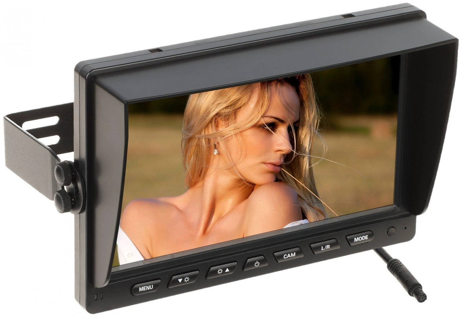 9 colių automobilinis monitorius su saulės skydeliu