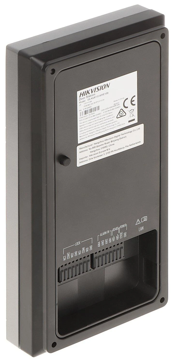 BELAIDINĖ VAIZDO TELEFONSPYNĖ DS-KV8113-WME1(B)/SU Wi-Fi / IP Hikvision