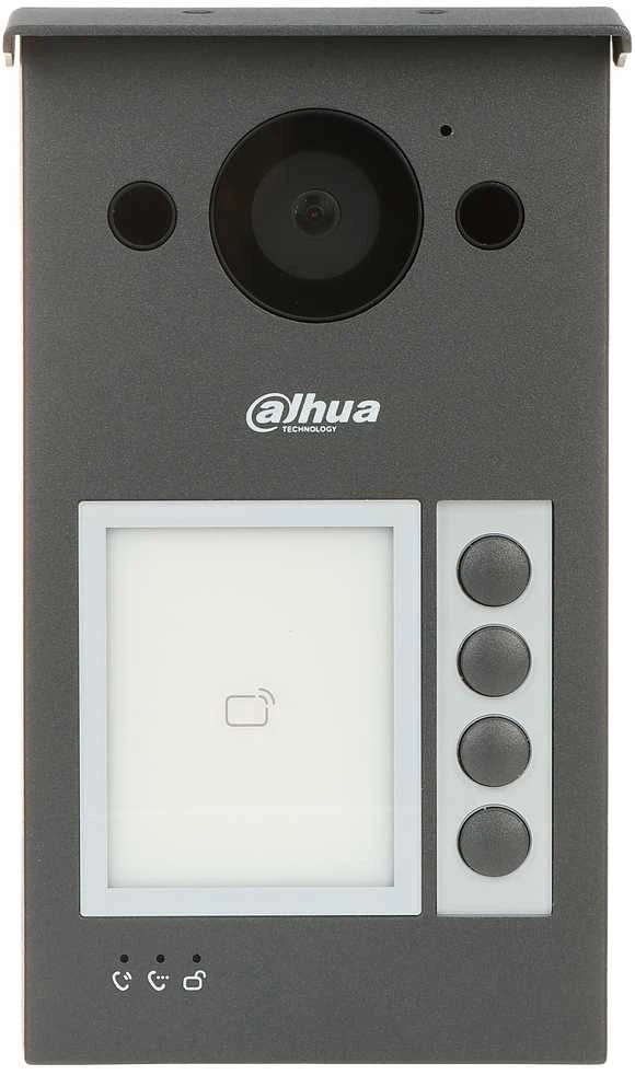 Dahua IP domofono kamera VTO3311Q-WP. 4 abonentai. 2MP 125°. Wi-Fi. SIP. IP65, IK08