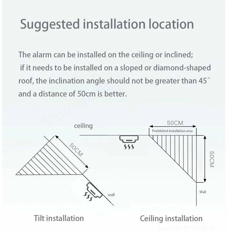 Belaidis dūmų jutiklis WALE PR-228WT, Wi-Fi, SmartLife app