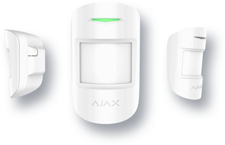 Ajax CombiProtect detektorius, baltos spalvos