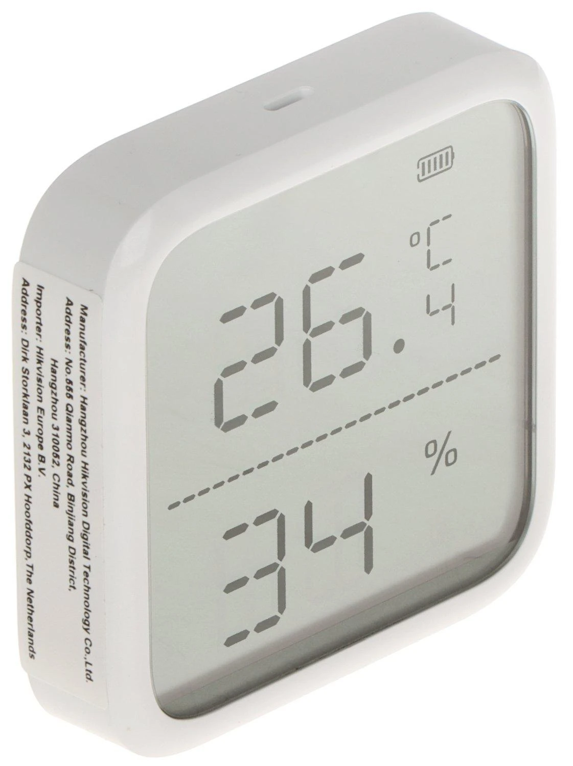 Hikvision temperatūros ir drėgmės matuoklis DS-PDTPH-E-WE AX PRO