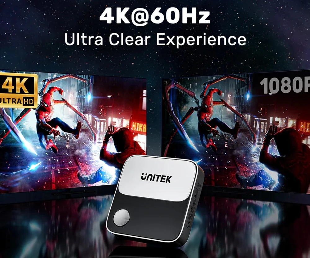 Unitek Wireless HDMI 4K 60Hz siųstuvas, diapazonas iki 8m
