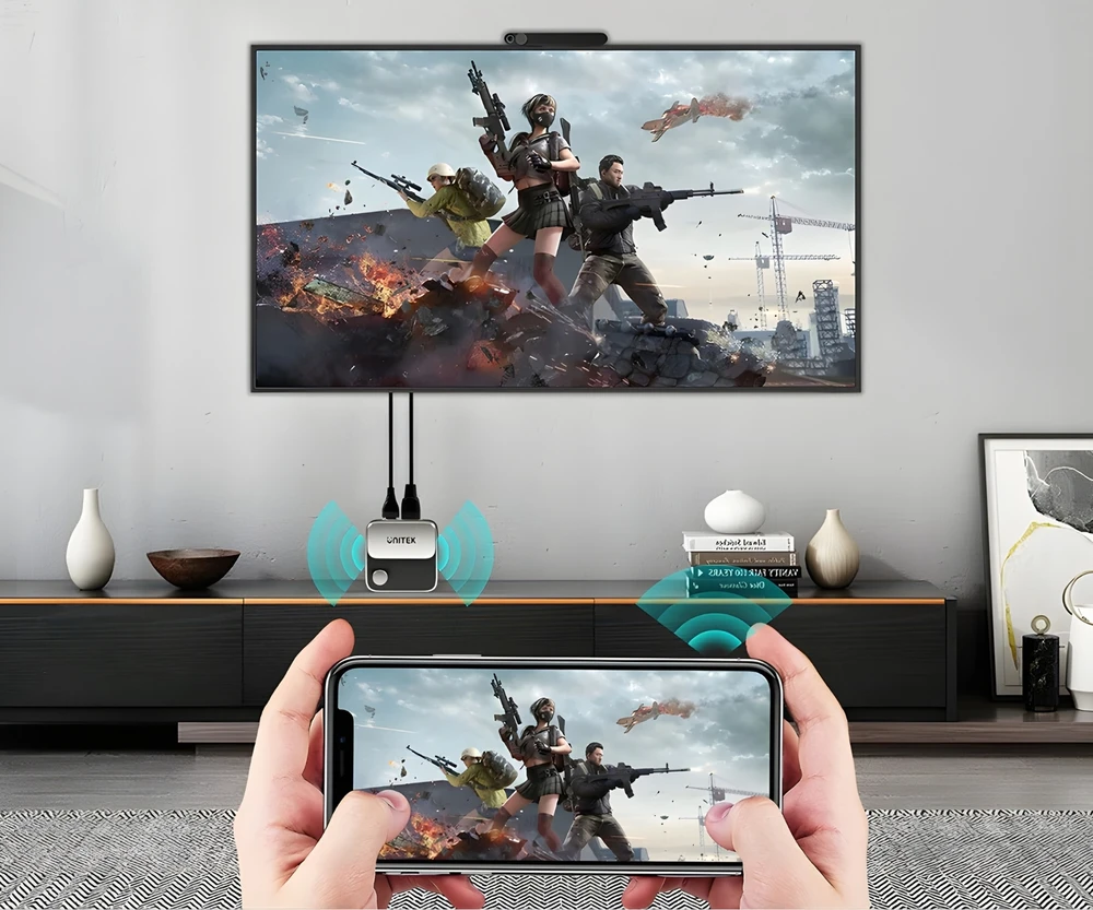 Unitek Wireless HDMI 4K 60Hz siųstuvas, diapazonas iki 8m