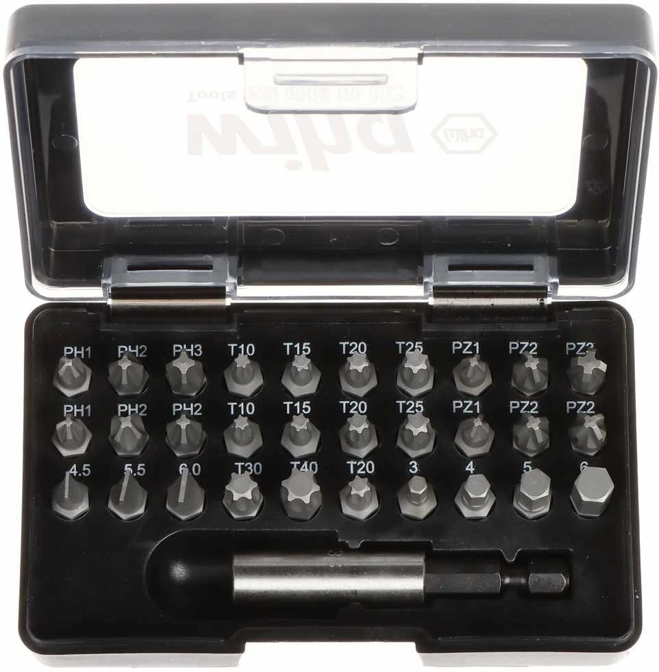 BITŲ RINKINYS WH/BIT-SET-1 30 VNT. 1/4 " WIHA