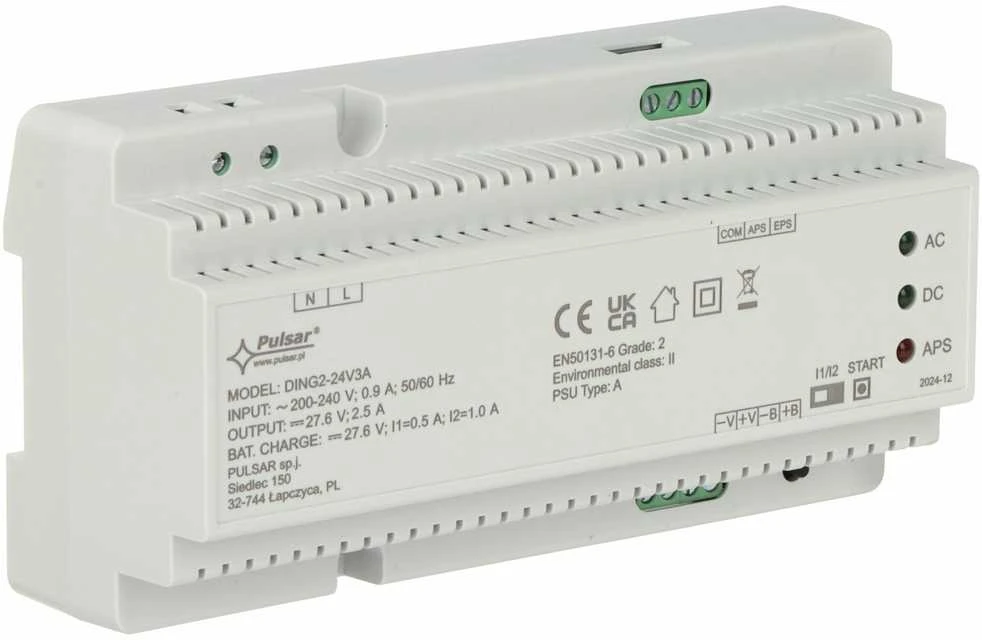 BUFERINIS IMPULSINIS MAITINIMO ADAPTERIS DING2-24V3A PULSAR