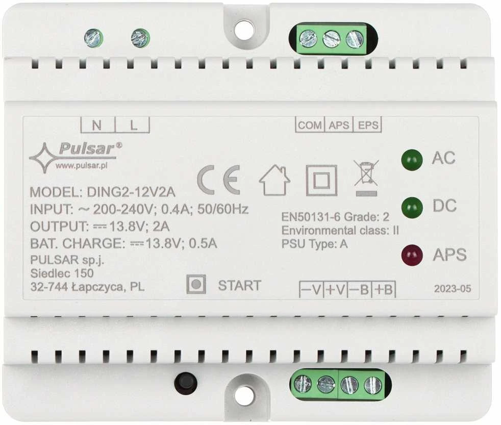 BUFERINIS IMPULSINIS MAITINIMO ADAPTERIS DING2-12V2A PULSAR