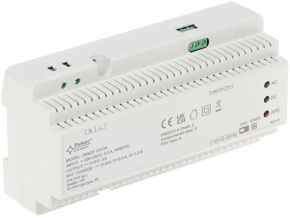 BUFERINIS IMPULSINIS MAITINIMO ADAPTERIS DING2-12V3A PULSAR
