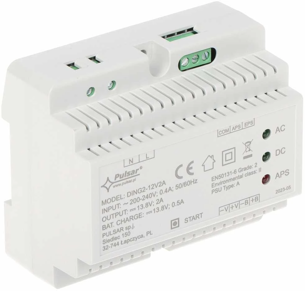 BUFERINIS IMPULSINIS MAITINIMO ADAPTERIS DING2-12V2A PULSAR