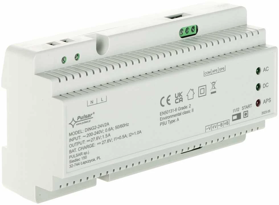 BUFERINIS IMPULSINIS MAITINIMO ADAPTERIS DING2-24V2A PULSAR