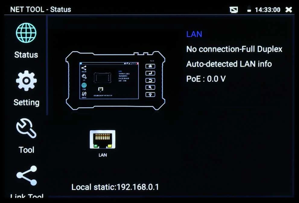 TST CCTV DAUGIAFUNKCINIS TESTERIS CS-HB-45H