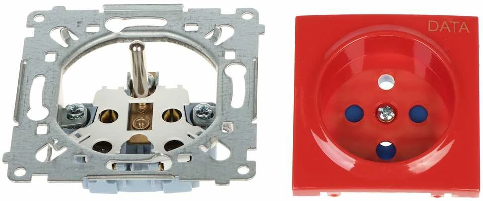 Kontak Simon DATA SINGLE SOCKET OUTLET WITH SOCKET ACCESS ELEMENT DGD1.01/22-SIMON54 250 V 16 A