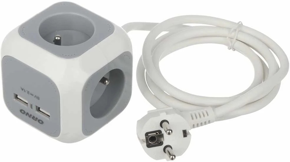 DAUGIALIZDIS LAIDO ILGIKLIS OR-AE-13144 (4 LIZDAI + 2 USB) ORNO