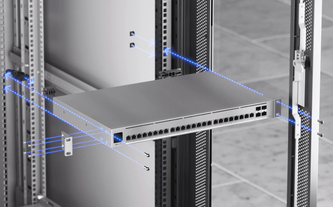 Šakotuvas 24 prievadų komutatorius Ubiquiti Unifi USW-Pro-HD-24-EU aprašymas - Prekės nuotrauka