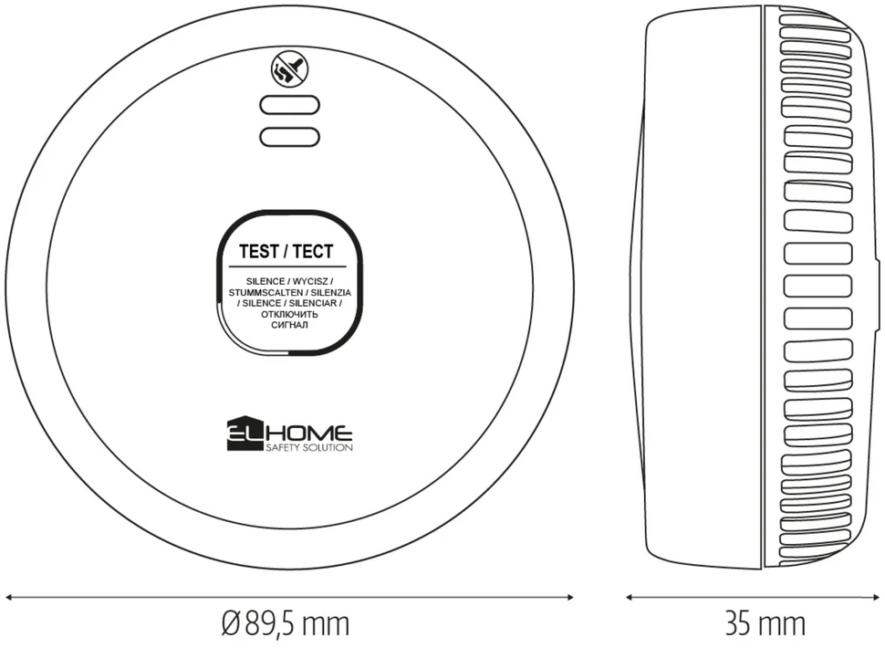 DŪMŲ JUTIKLIS SD-88A2 EL HOME