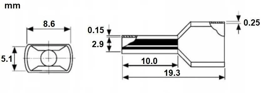 Elpromet DVIGUBA KABELINĖ MOVA TUL-2X2.5/10/DIN-BL*P100